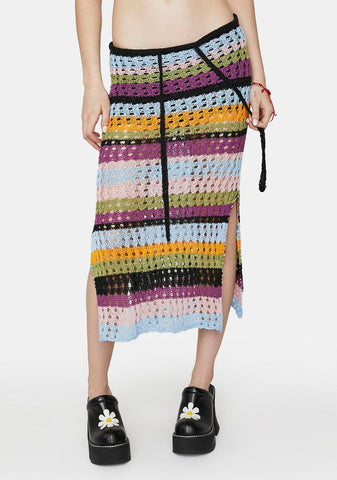 Really Keen Crochet Midi Skirt