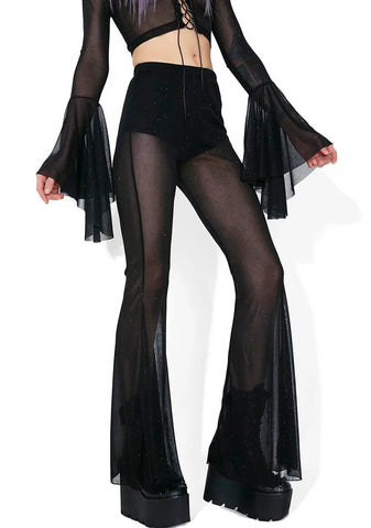 Twilight Skies Mesh Pull-On Flares