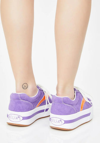 Purp Whats My Age Again Skater Sneakers