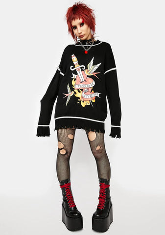 Parting Sorrows Oversized Sweater