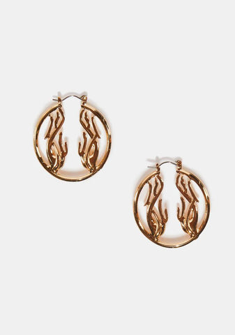 Take The Heat Hoop Earrings