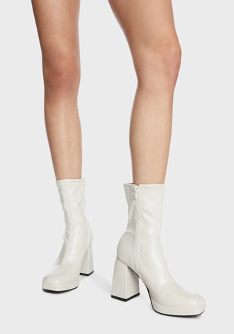 Quiet Approach Heeled Sock Boots