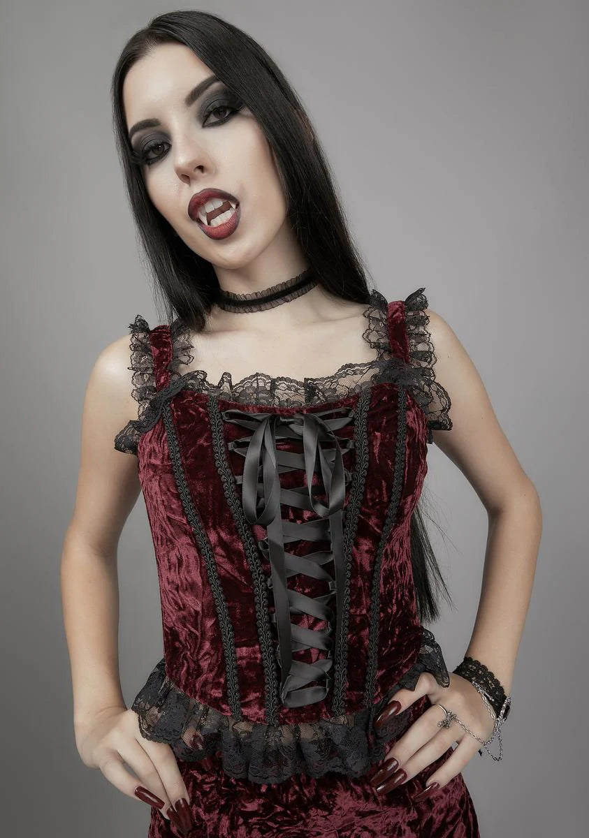 Killer In Me Velvet Bustier