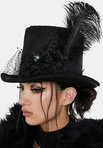 Abandoned Carnival Gothic Top Hat