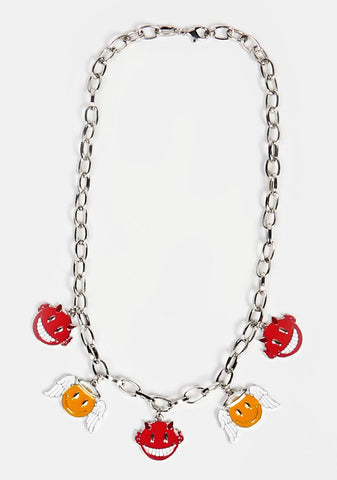 Pick A Side Chain Necklace