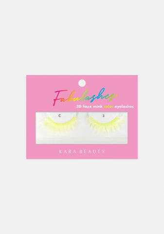 Neon Yellow C3 Fabulashes Faux Mink Eyelashes