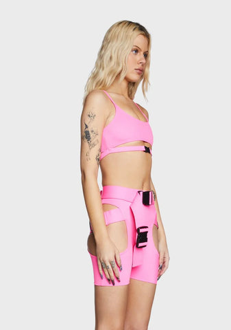 Buckle Cami Top - Pink