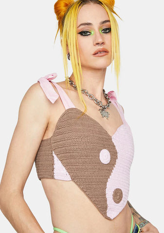 Yin Yang Crochet Cami