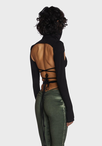 Echo Cut-Out Long Sleeve Top