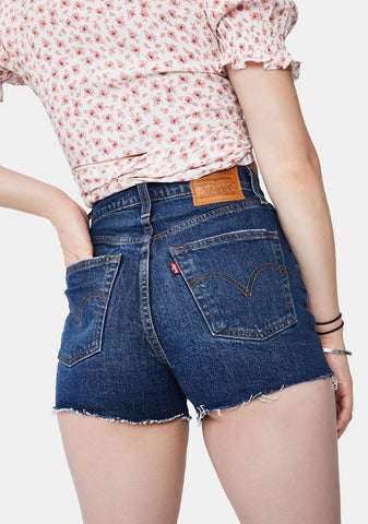 Tango Feels Ribcage Denim Shorts