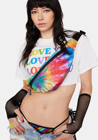 Tie Dye Rainbow Fanny Pack