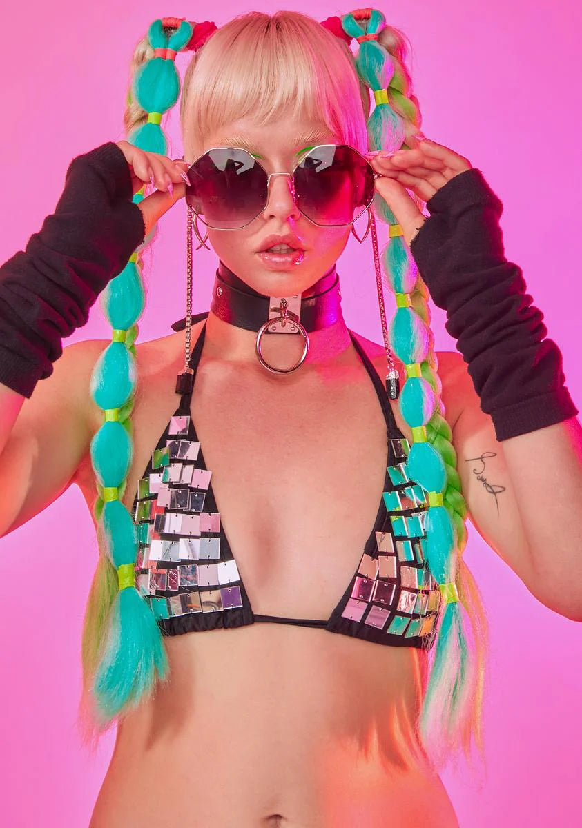 I Totally Paused Circle Sunglasses