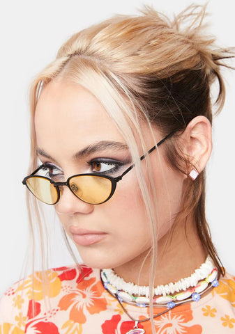 Yellow Kat Sunglasses