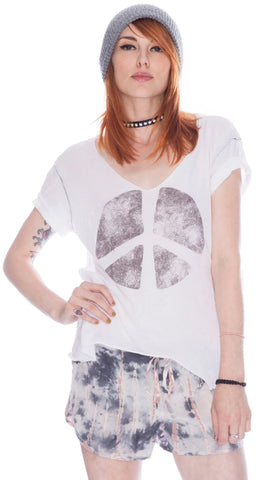 Tie Dye Silk Mini Shorts