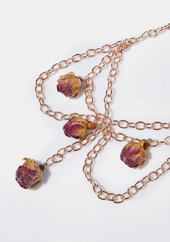 Rose Stained Sorrows Choker Necklace