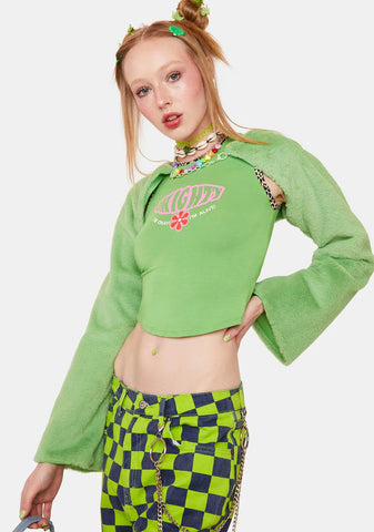 Isle Believe In Magic Faux Fur Shrug