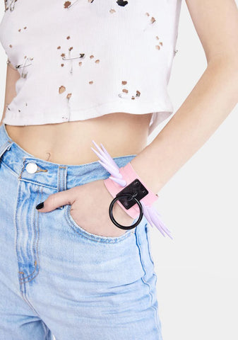 Lavender Powerpunk Spiked Cuff