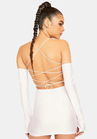 Send A Message Satin Mini Dress