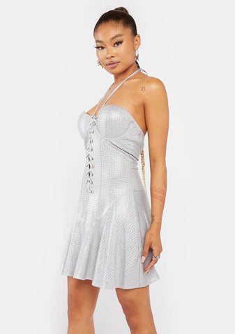 My Legacy Rhinestone Mini Dress