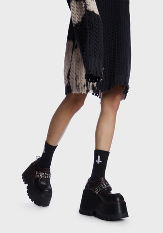 Swear Word Platform Loafers