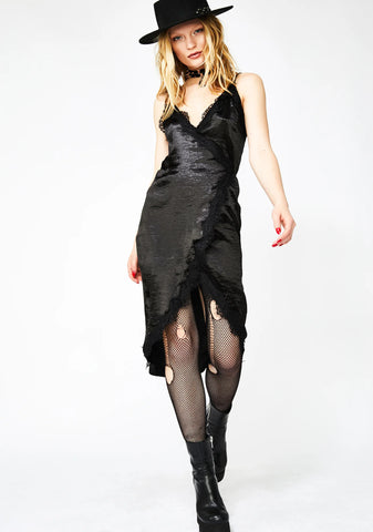 Moonlight Seduction Satin Dress