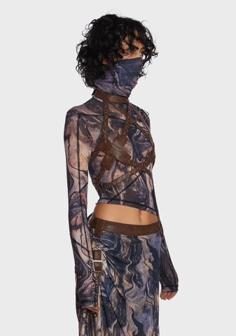 Echo Rockslide Print Top And Harness Set