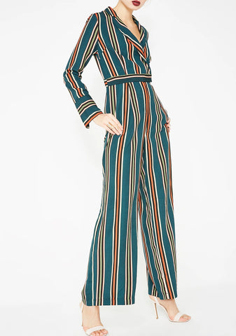 Born Ready Stripe Jumpsuit