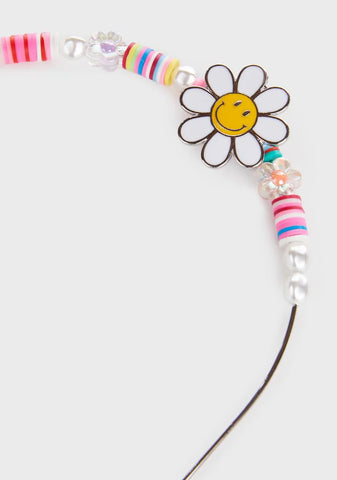 Peace Vibes Beaded Headband