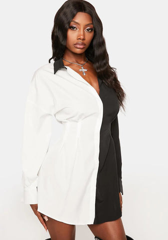 Business Up Front Shirt Dress