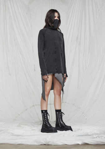 Synth Unisex Washed High Neck Mask Tee