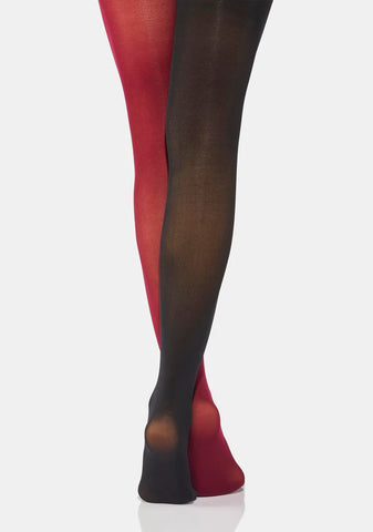 Double Take Two-Tone Sheer Tights