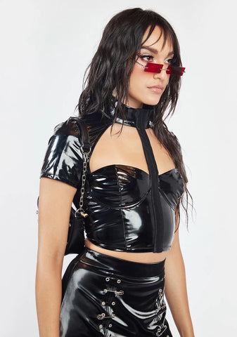 Without Limits Vinyl Corset Top