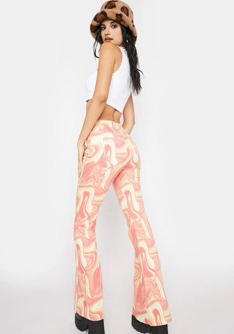 Ripple Flared Jeans