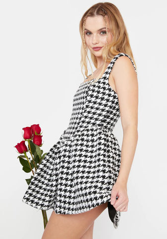 Bonnie Houndstooth Mini Dress