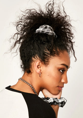 You'll Miss Me Plaid Scrunchies