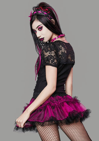 Stole Your Soul Ruffle Skirt