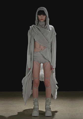 Tempo Unisex Hooded Wrap Cardigan