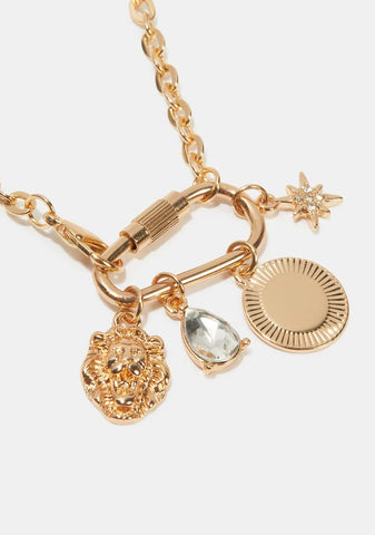 Bringing Charm Carabiner Necklace