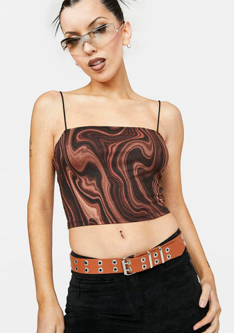 Atmosphere Brown Double Grommet Belt