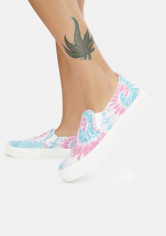 Pink Poppy Hippie Hype Slip On Sneakers