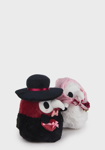 Mini Valentines Day Plague Doctor & Nurse Set