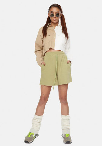 Split Pocket Shirt Jacket