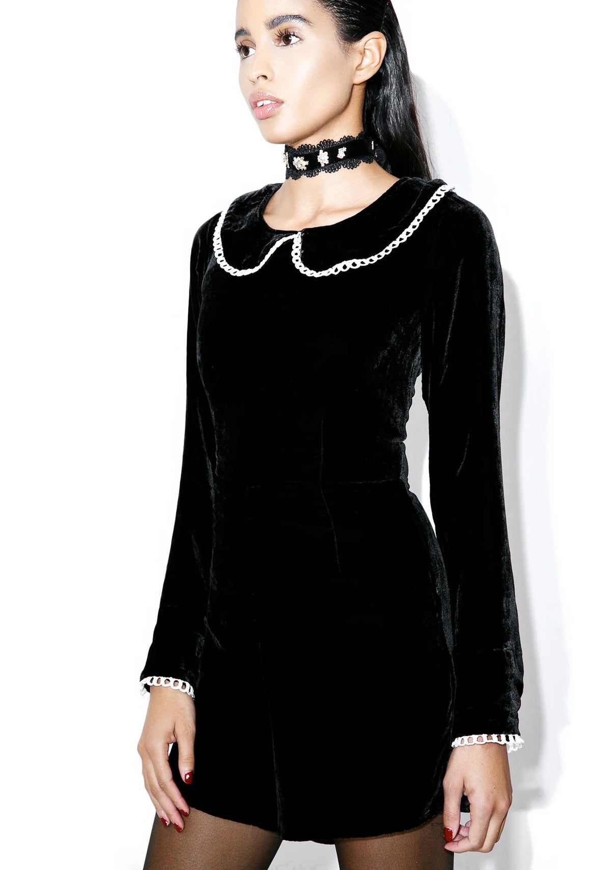 Noir Collette Romper