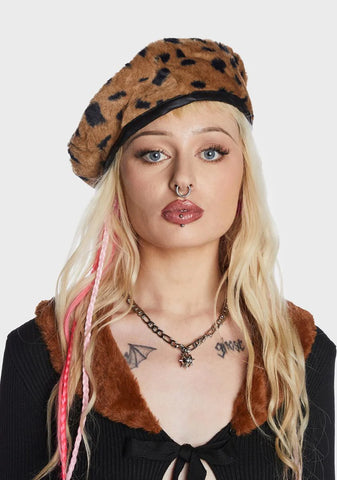 Wild Thoughts Faux Fur Beret