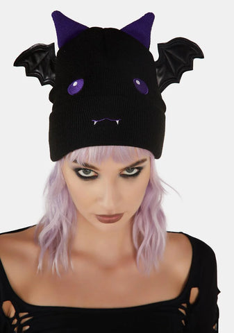 Dwell The Night Bat Beanie