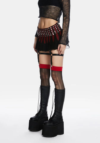 Anarchy Over Anything Low-Rise Skirt