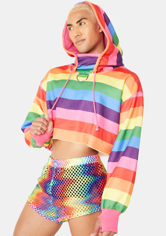 Slay The Day Cropped Hoodie