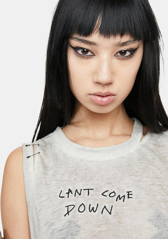 Atmosphere Unisex Cutout Strappy Distressed Muscle Tank