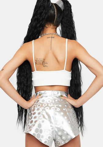 Nebula Glow Holographic Shorts