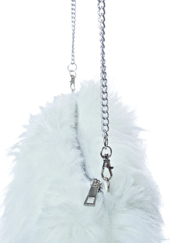 Snow Cop A Feel Fuzzy Shoulder Bag